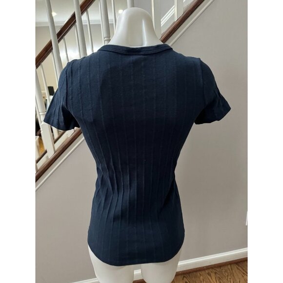 NWT Cavan & Co. Henley Tee Size M Navy - Picture 3 of 3